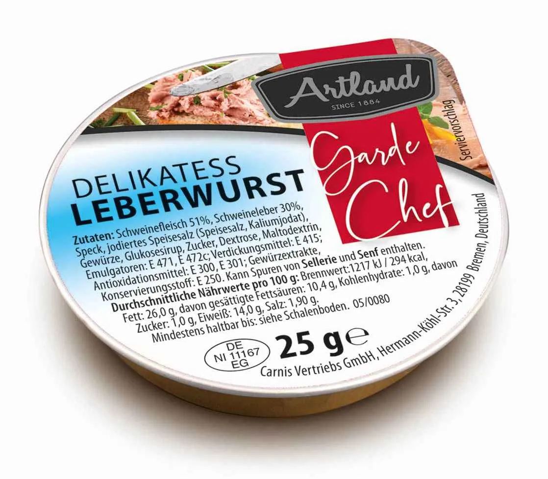 Artland Wurst Sortiment 100 x 25g | CaterPoint.de