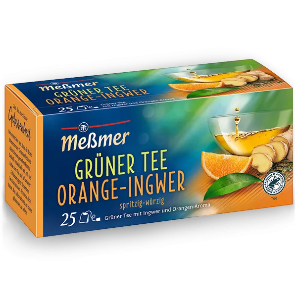 Meßmer Grüner Tee Orange-Ingwer 25 x 1.75g | CaterPoint.de