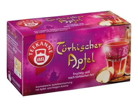 Teekanne Türkischer Apfel 20 x 2,75g Tassenportion | CaterPoint.de