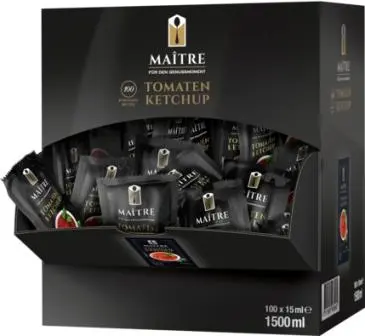 Maitre Tomatenketchup 100 Stück à 15ml
