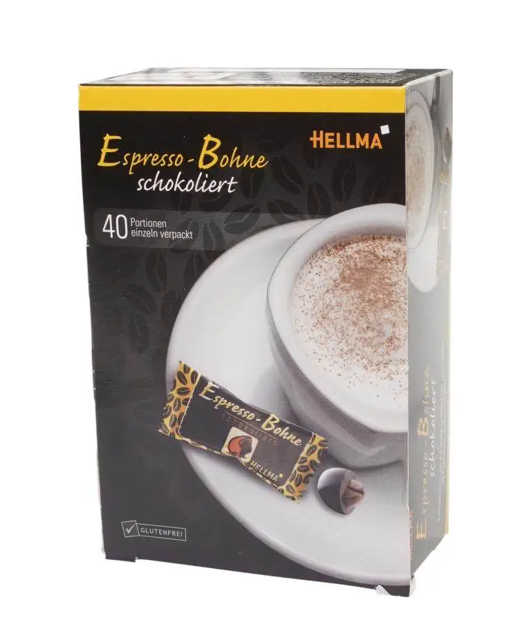 Hellma Espressobohne 40 x 1,1g Geniesserbox - Zartbitter | CaterPoint.de