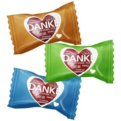 Hellma Herz-Bonbons "Danke" 200 Stück | CaterPoint.de