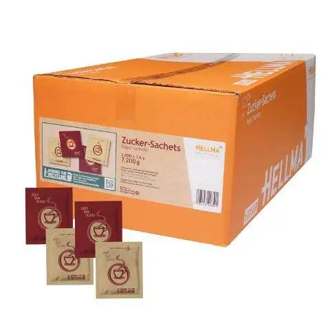 Hellma Zucker - Sachet 2000 x 3,6g | CaterPoint.de