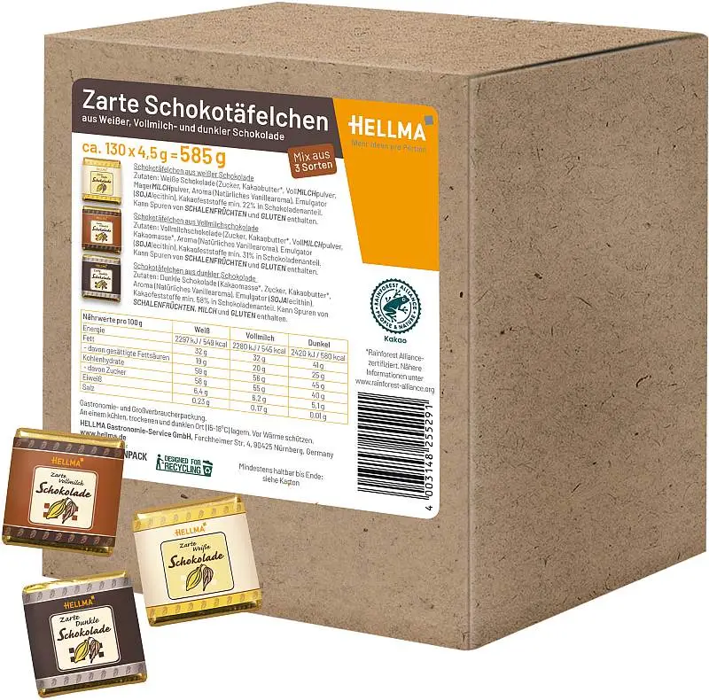 Feinste belgische Schokoladentäfelchen | CaterPoint.de