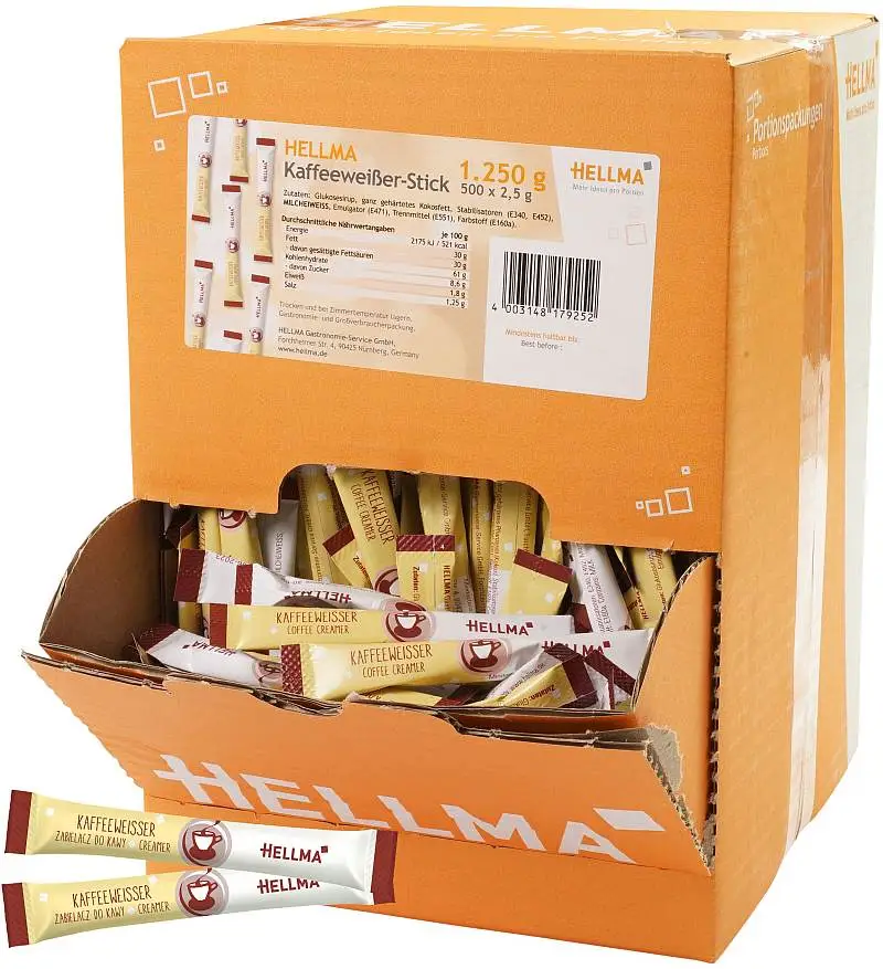 Hellma Kaffeeweisser 500 x 2,5g Karton | CaterPoint.de