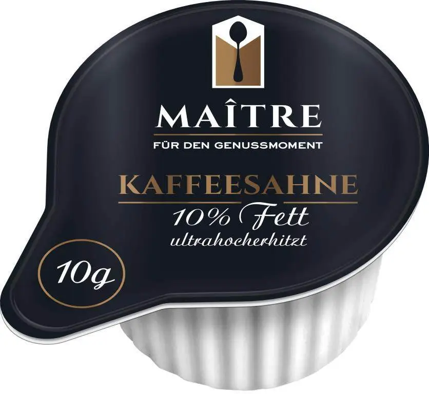Maitre Kaffeesahne 10% 240 x 10g | CaterPoint.de