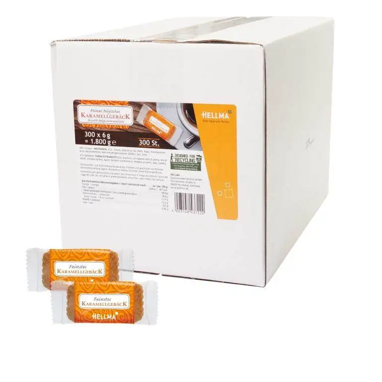 Hellma Karamellgebäck 300 x 6g | CaterPoint.de