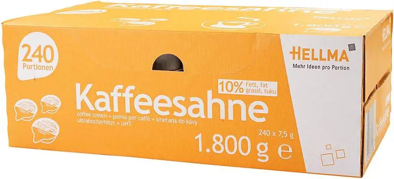 Hellma Kaffeesahne 10% | CaterPoint.de