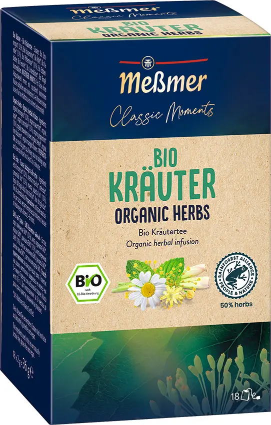 Meßmer Classic Moments Bio Kräuter 18 x 2,0g | CaterPoint.de