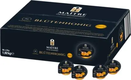 Maitre Blütenhonig feine Auslese flüssig 96 x 20g | CaterPoint.de