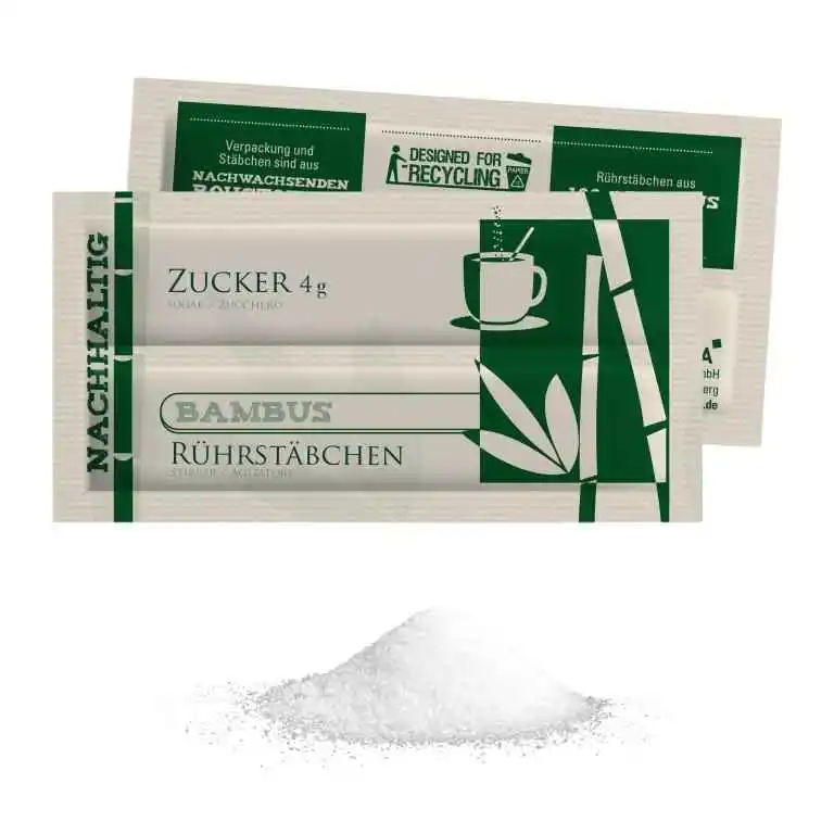 Hellma 2in1 Zucker & Rührstäbchen 500er nachhaltig | CaterPoint.de