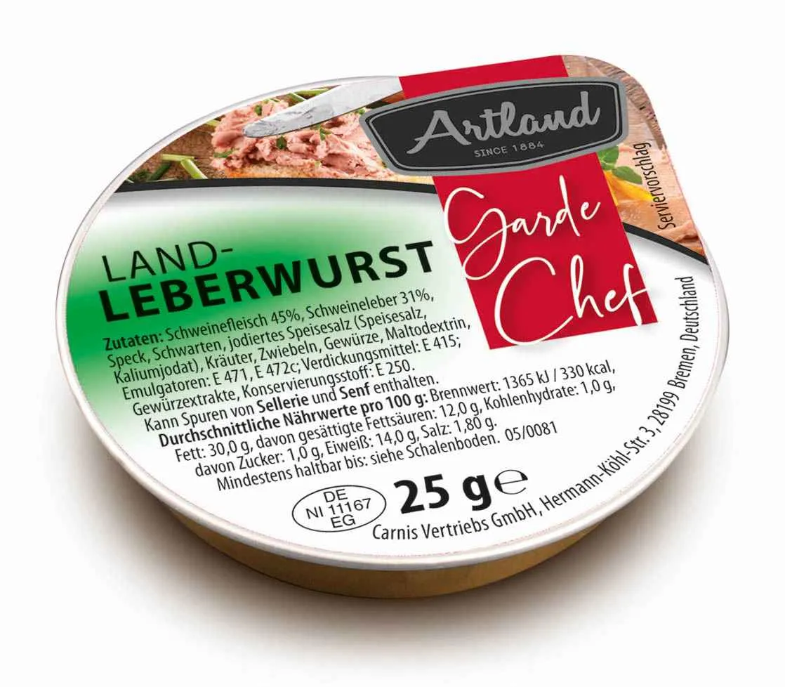 Artland Wurst Sortiment 100 x 25g | CaterPoint.de