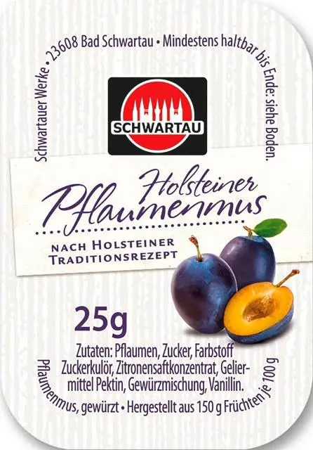 Schwartau Pflaumenmus 100 x 25g | CaterPoint.de